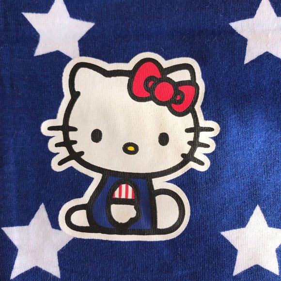 NWT Hello Kitty "American Kitty" women's Pants and Tank Top Pajamas S,M,L,XL - Picture 3 of 5